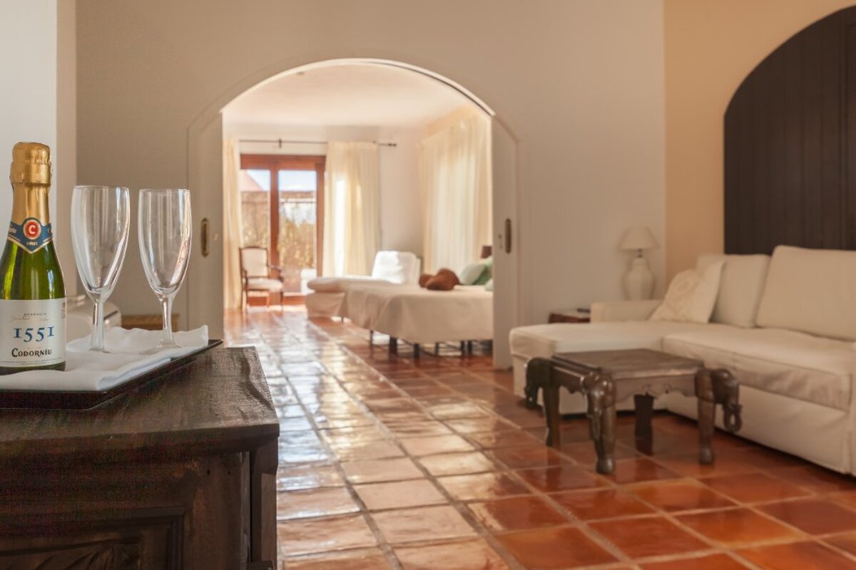 a picture of a hotel suite at Isidro Lasaga, Manager at Es Lloquet - The Secret Place Hotel