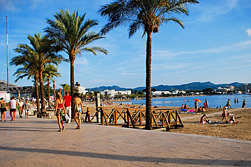 S'Arenal beach, san Antonio, ibiza