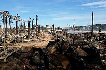 Holiday Bungalows at Kon-Tiki Campsite Go Up in Flames