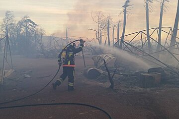 Holiday Bungalows at Kon-Tiki Campsite Go Up in Flames