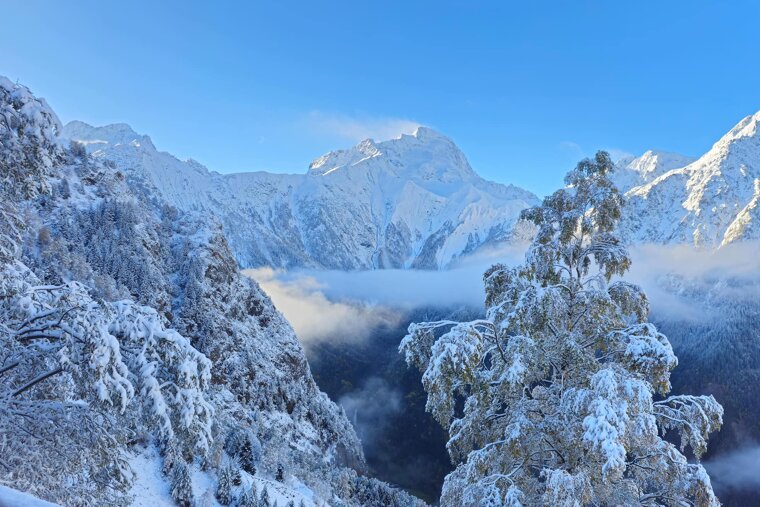 First snow fall this week in Les 2 Alpes