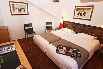 La Galise Hotel, Val d'Isere twin bedroom