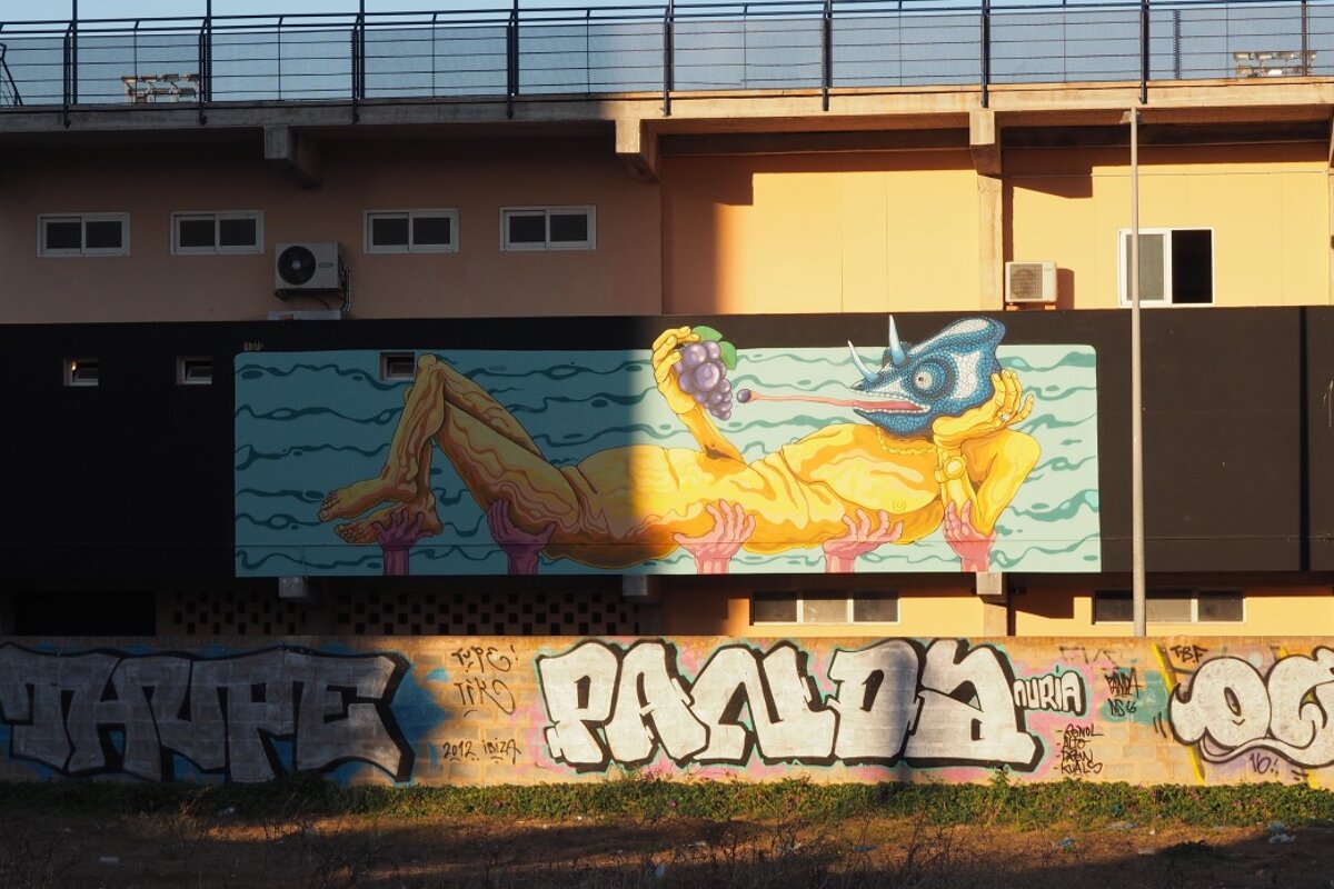 graffiti art work on the walls of San Antonio