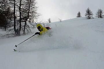 Fresh snow and cold temperatures in Val d'Isere