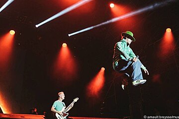 An image of Jay Kay from Jamiroquai at Musilac music festival in Aix les Bains
