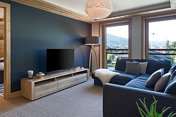Annapurna A303 Penthouse Apartment, Les Gets living-room