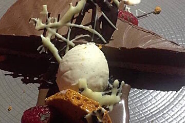 a pudding made from chocolate