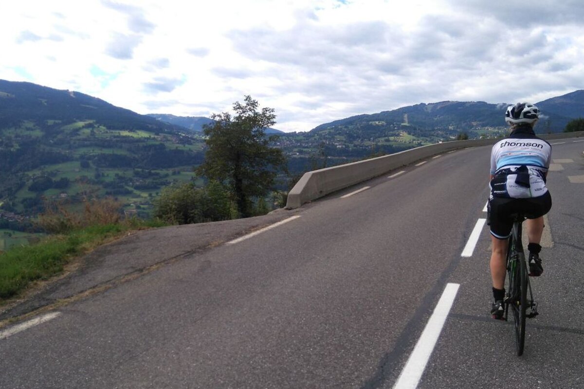Road Biking up to Plaine Joux, Passy