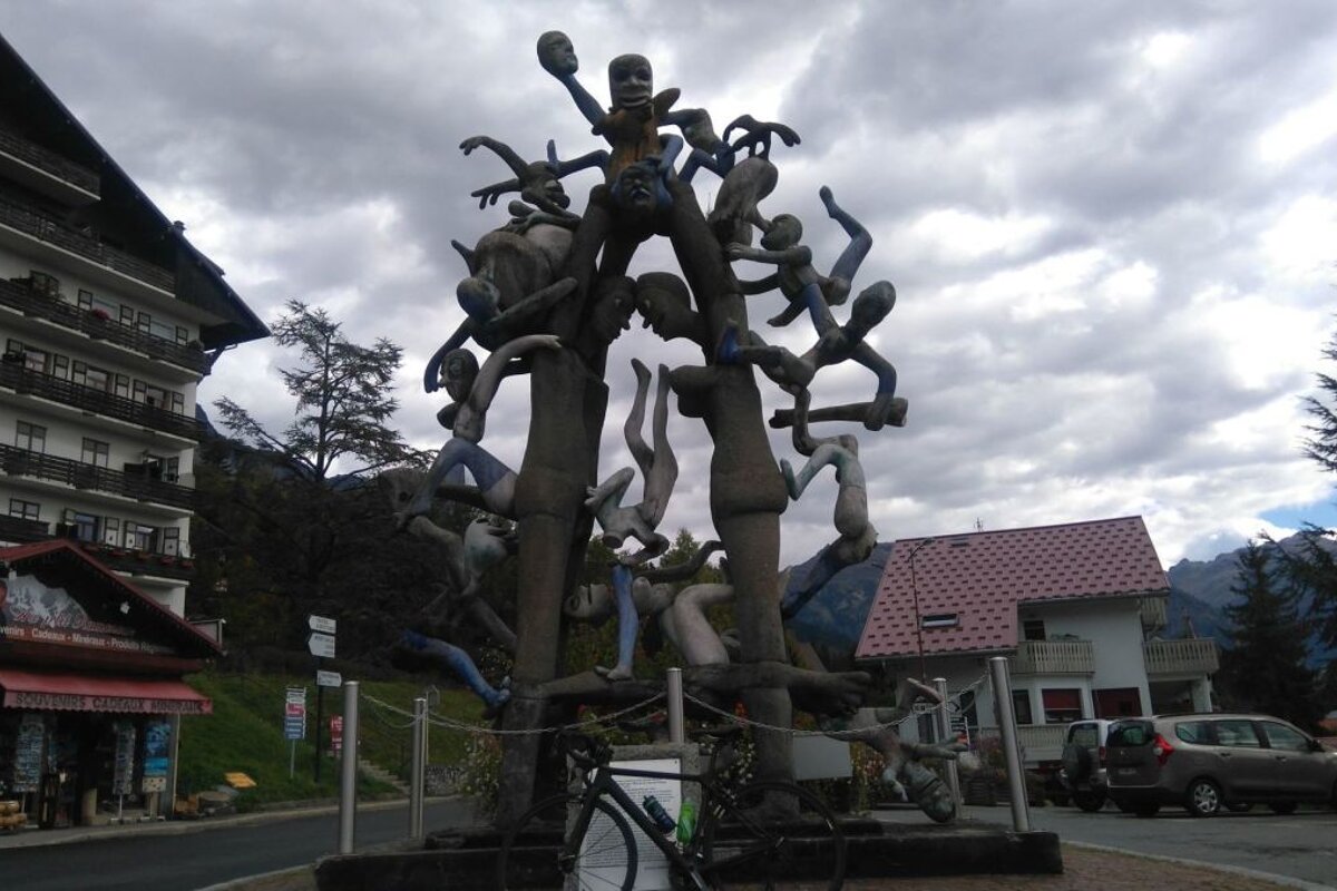 Weird sculpture in Plateau d'Assy