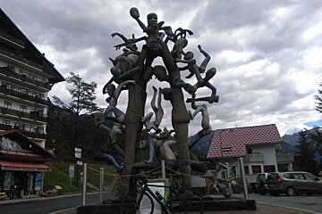 Weird sculpture in Plateau d'Assy