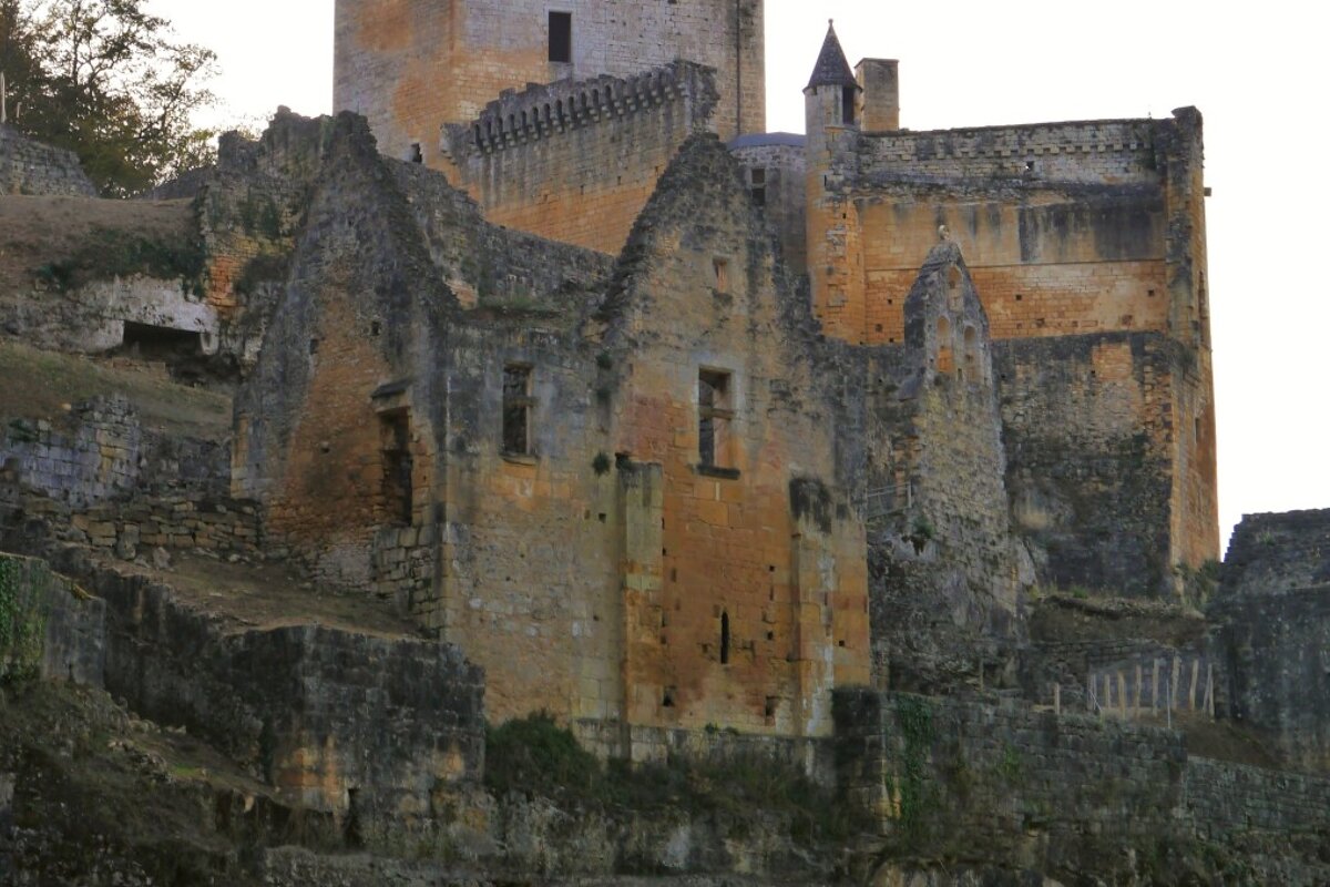 close up of Chateau de Commarque
