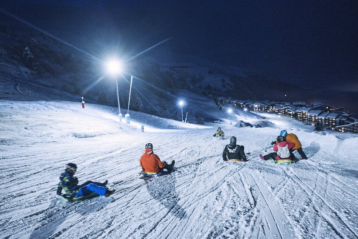 Piste de L'Himalaya by Night, Meribel - Mottaret