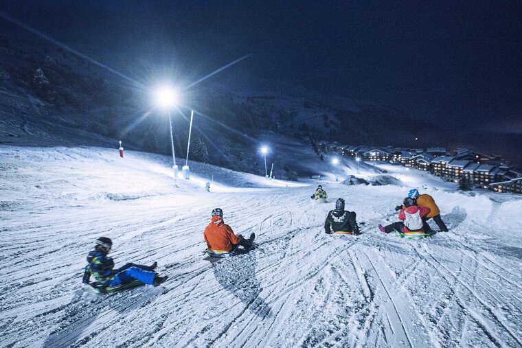 Piste de L'Himalaya by Night, Meribel - Mottaret