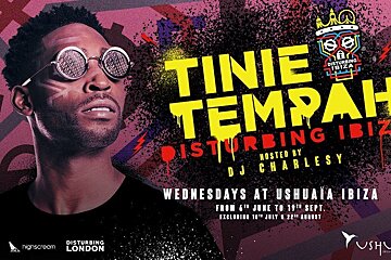 Tinie Tempah Disturbing Ibiza at Ushuaia, Playa d'en Bossa