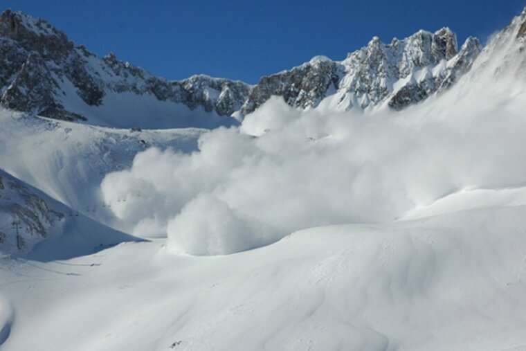 Avalanche in Tignes