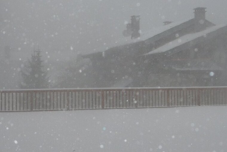 Huge weekend snowfall in Val d'Isere