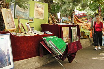 a couple of stalls selling both and household products