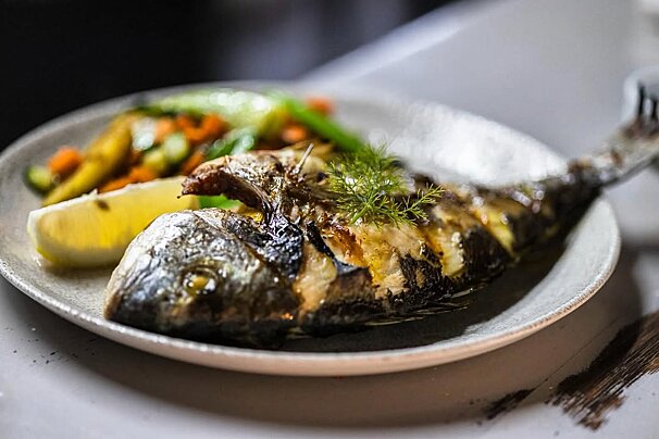 fish dish at es Moli Sant Elm