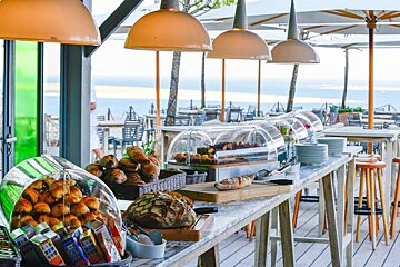 La Co(o)rniche Restaurant, Pyla-sur-Mer breakfast