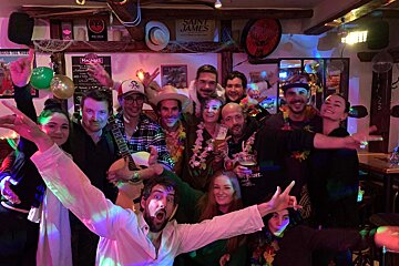 inside at the Bar Caterail in Courchevel