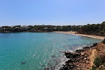 Cala Llenya from the north - east ibiza