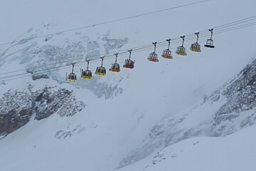 Deep snow in La Grave