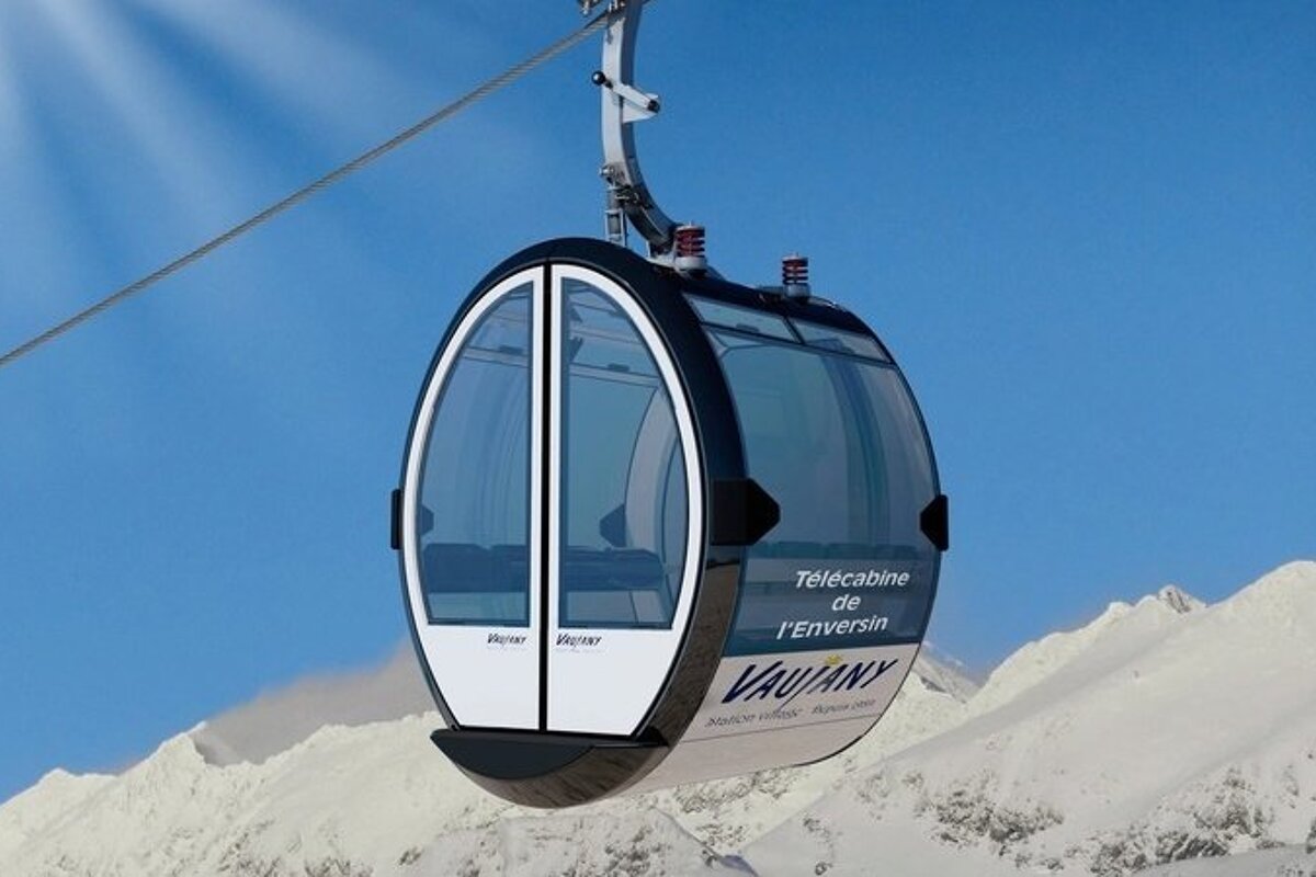 a new ski lift in alpe dhuez