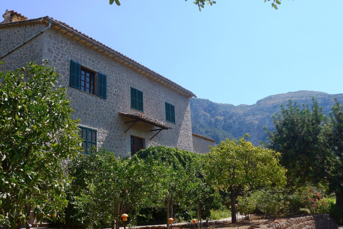 a stone mallorcan house