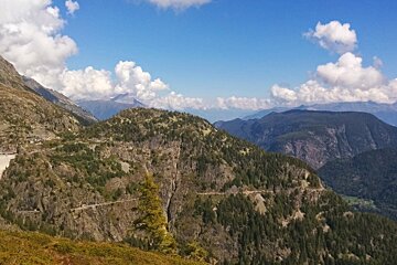 Emosson Dam via The Refuge de Loriaz walking