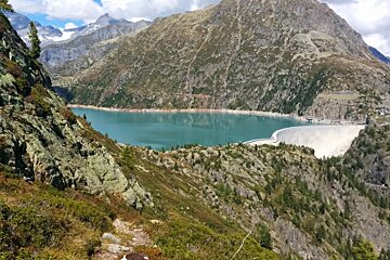 Emosson Dam via The Refuge de Loriaz walking