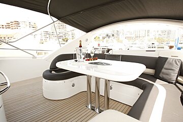 Princess 78' 23m Motor Yacht, Mallorca Island dining