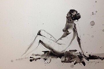 a life drawing of a woman