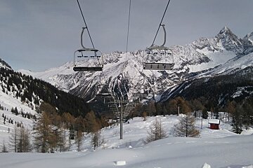 Flegere ski area in Chamonix