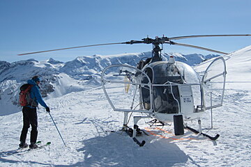 helicopter parked