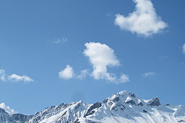 cumulus clouds in spring