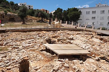 A view of Necropolis del Puig des Molins, ibiza town