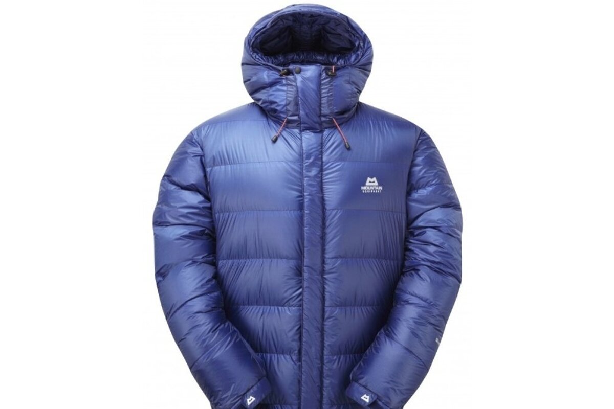 a blue padded jacket