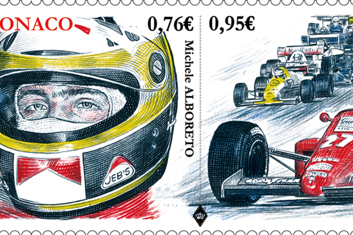 picture of Michele Alboreto Stamp