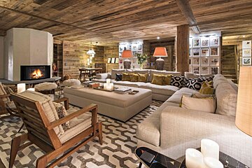 Pierre Blanche Chalet, Verbier - Centre lounge