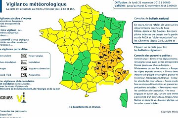 a map of weather warnings