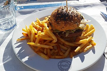 burger and fries
