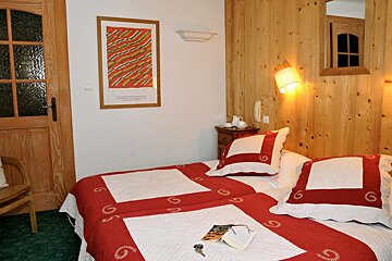 Bellier Hotel, Val d'Isere double bedroom
