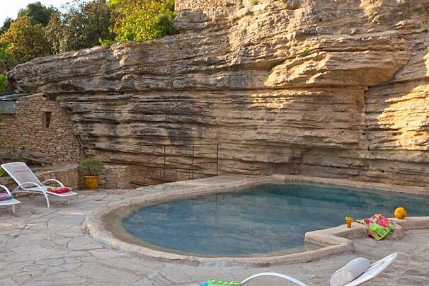 Chateau la Roque Hotel, La Roque sur Pernes outdoor swimming pool
