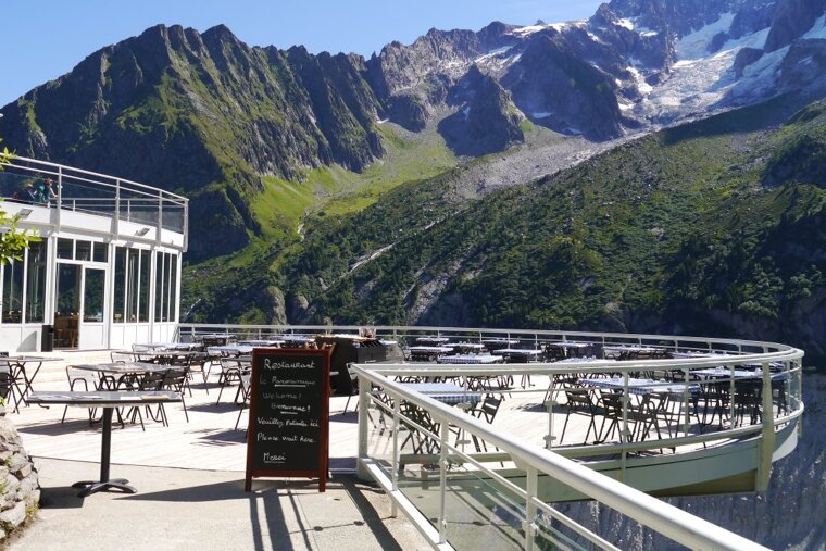 Le Panoramique Restaurant, Mer de Glace restaurant terrasse