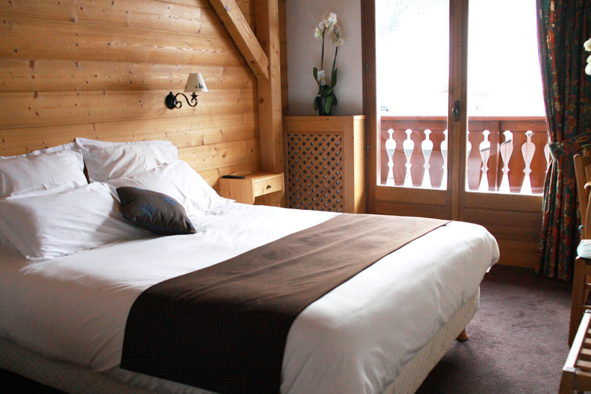 Les Flocons Hotel, Courchevel Village double bedroom
