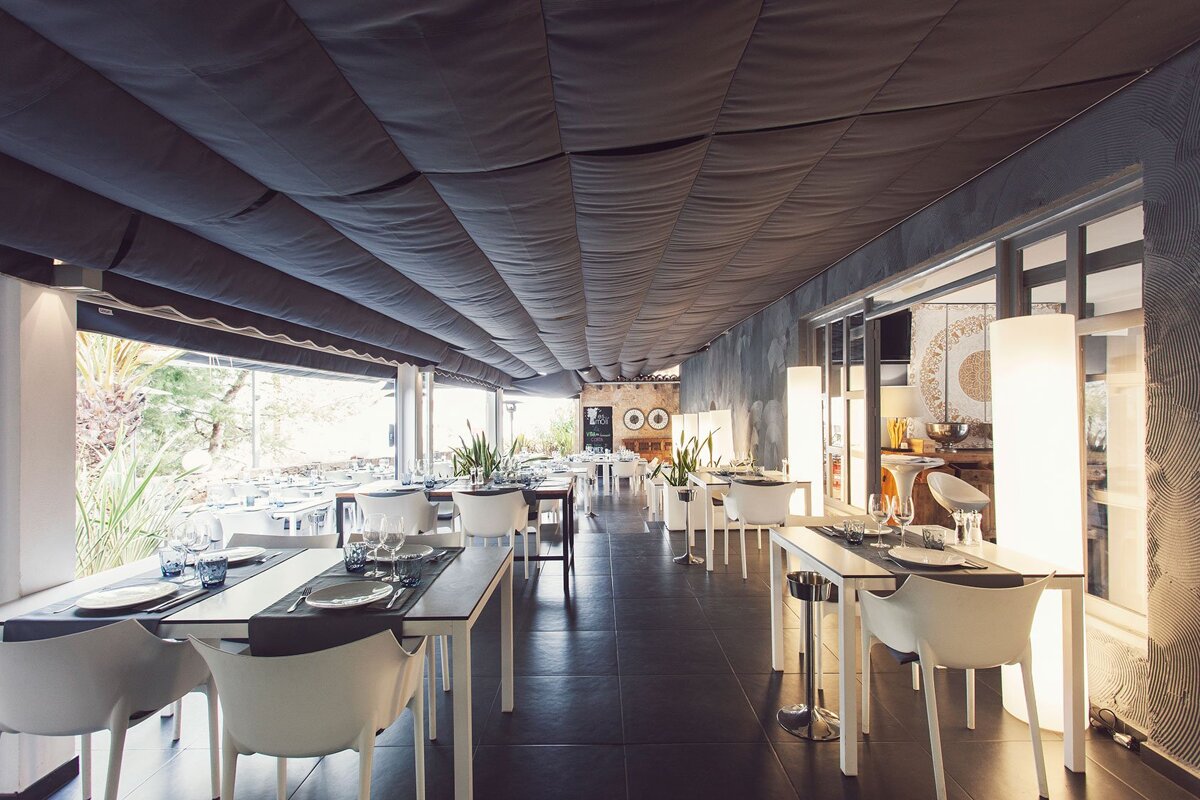 Terrace at Es Moli in Sant Elm