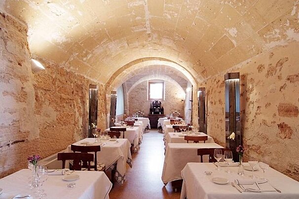 interior of Es Casal restaurant