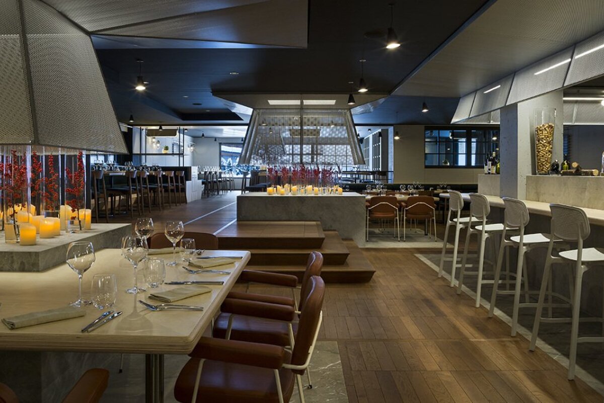 L'Heliopic Restaurant, Chamonix Main Town interior