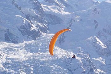 Cross Country Tandem Paraglide, Chamonix / Mont Blanc Valley