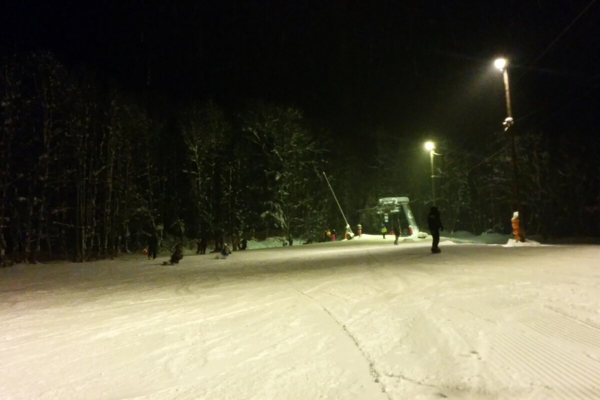 Nightskiing on the Tourchettes Piste